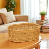 Oval Rattan Orta Boy Sepet thumbnail 4