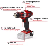 Einhell TE-CD 18/40 Li - Solo, Akülü Vidalama thumbnail 3