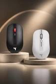 Mouse Çift Modlu Sessiz Kablosuz Fare TM18 Siyah thumbnail 6