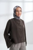 CRAYON DESEN TWILL İPEK EŞARP - 4305-134 thumbnail 2