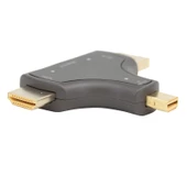 Powermaster Mini DP+DP+HDMI To HDMI 4K Çevirici thumbnail 2