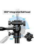 MT-65 Bluetooth Kumandalı Deve Boynu Video Tripod thumbnail 8