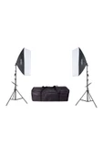 2'li Set Tek Duylu Ampulsüz Softbox thumbnail 1