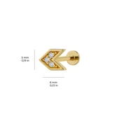 Taşlı Ok Piercing thumbnail 2