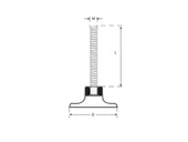 Rotil Ayak Alt 45 mm M12x40 thumbnail 2