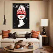 New Masses Vintage Kanvas Tablo thumbnail 1