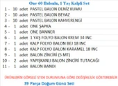 One 30 Balonlu, 1 Yaş Kalpli Set thumbnail 2