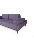 Perla Sofa   NELSON ÜÇLÜ KOLTUK KETEN MOR thumbnail 4