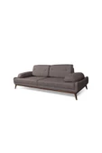 Perla Sofa   Nelson Üçlü Kanepe Keten Kahve thumbnail 3
