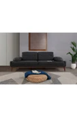 Perla Sofa   NELSON ÜÇLÜ KOLTUK KETEN ANTRASİT thumbnail 2