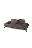 Perla Sofa   Nelson Üçlü Kanepe Keten Kahve thumbnail 8
