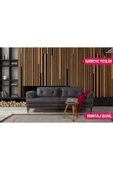 Perla Sofa   Madrid Üçlü Koltuk Bora Antrasit thumbnail 1