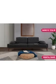 Perla Sofa   NELSON ÜÇLÜ KOLTUK KETEN ANTRASİT thumbnail 1