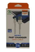 Megatech MT-DM2MT 2.4A Micro 2mt Data Şarj Kablosu thumbnail 1