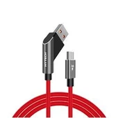 Hytech HY-X215 3A Micro Usb 1m Kırmızı Data + Sarj Kablosu thumbnail 2