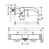 Hansgrohe Vivenis Aplike Banyo Bataryası thumbnail 3