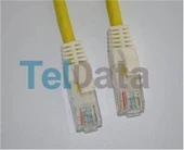 Teldata TLD-030YY Cat6 0.30MT Sarı Utp Patch Kablo thumbnail 2