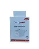 Compaxe CTA-350UT  35W 5V 3A PD-QC+ Type-C Usb Şarj Kablosu thumbnail 1