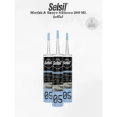 Selsil Mutfak & Banyo Silikonu Şeffaf 280 Ml - 3 Adet thumbnail 1