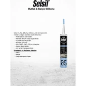 Selsil Mutfak & Banyo Silikonu Şeffaf 280 Ml - 3 Adet thumbnail 2