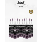 Selsil Silikonize Bronz Mastik 500 Gr. - 10 Adet thumbnail 1