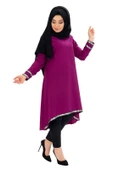Moda Çizgi Desenli Tunik thumbnail 3