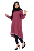 Moda Çizgi Desenli Tunik thumbnail 3