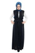 Moda Çizgi Yakalı Yelek thumbnail 2