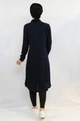 Moda Çizgi Tunik Gömlek Lacivert thumbnail 3