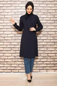 Moda Çizgi Desenli Tunik thumbnail 3