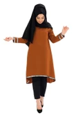 Moda Çizgi Desenli Tunik thumbnail 1