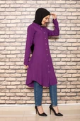 Moda Çizgi Desenli Tunik thumbnail 3
