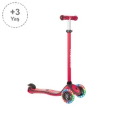 Globber Primo Plus Işıklı Scooter - Kırmızı thumbnail 1