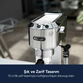 Delonghi Dedica EC685.M Gri Espresso Makinesi thumbnail 10