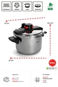 Concept Pro Çelik Düdüklü Tencere 22cm thumbnail 3
