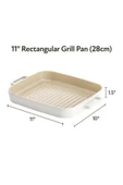 Fika Dikdörtgen Grill Tava 28 Cm thumbnail 3