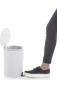 Primanova Lenox Pedallı Çöp Kovası Beyaz 5 Lt - M-e66-01 thumbnail 2