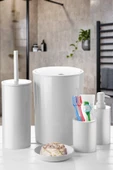 Flores 5'li Banyo Seti - Beyaz thumbnail 1