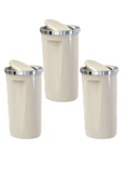 Primanova Lenox Çöp Kovası 35 LT Bej M-E76-09 ( 3 ADET ) thumbnail 1