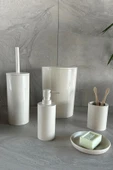Flores 5'li Banyo Seti - Bej thumbnail 2