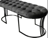 Viego Siyah Bench Puf thumbnail 10