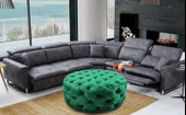 Gazzini Classic Orta Puf, Yuvarlak thumbnail 12