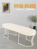Viego Silver Smooth Bench Puf thumbnail 7