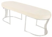 Viego Silver Smooth Bench Puf thumbnail 8