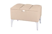 Vetra Mini Silver Royal Sandıklı Dekoratif Puf thumbnail 3