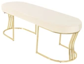 Viego Gold Smooth Bench Puf thumbnail 8