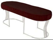 Viego Silver Striped Bench Puf thumbnail 11