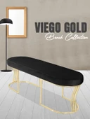 Viego Gold Smooth Bench Puf thumbnail 1
