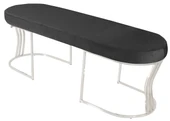 Viego Silver Smooth Bench Puf thumbnail 2