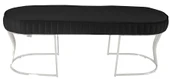 Viego Silver Striped Bench Puf thumbnail 3